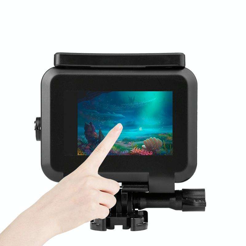 50m Waterproof Housing Protective Case with Buckle Basic Mount & Screw for GoPro HERO10 Black / H...