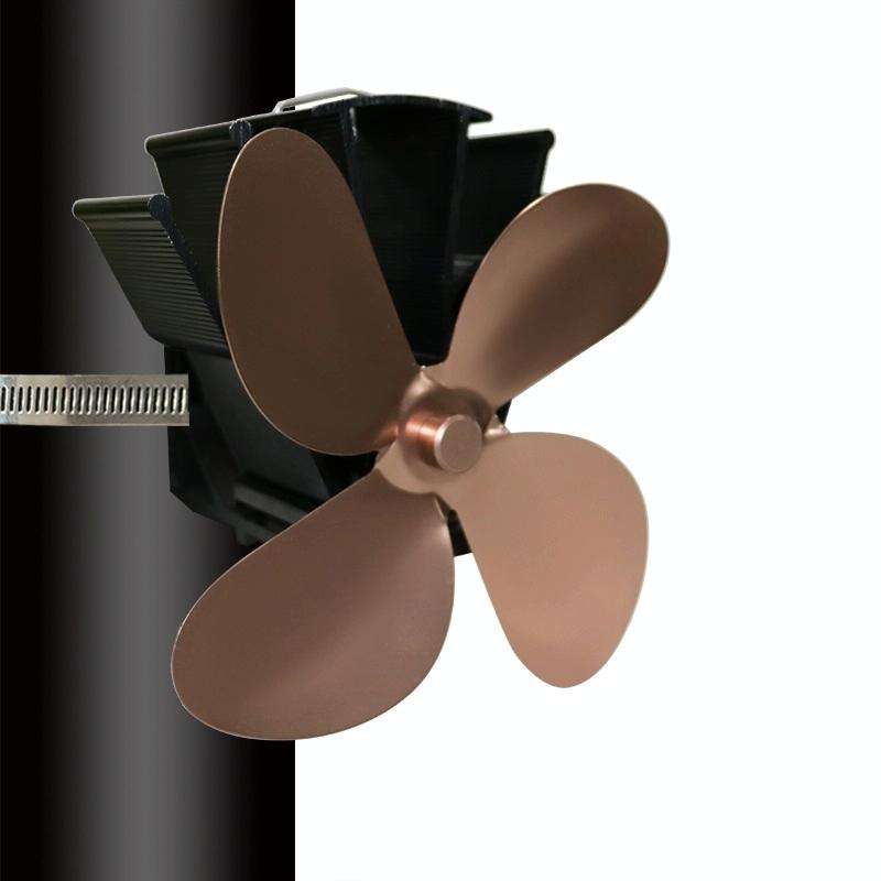 YL603 Thermodynamic Magnetless Wall Mounted Fireplace Fan(Bronze)