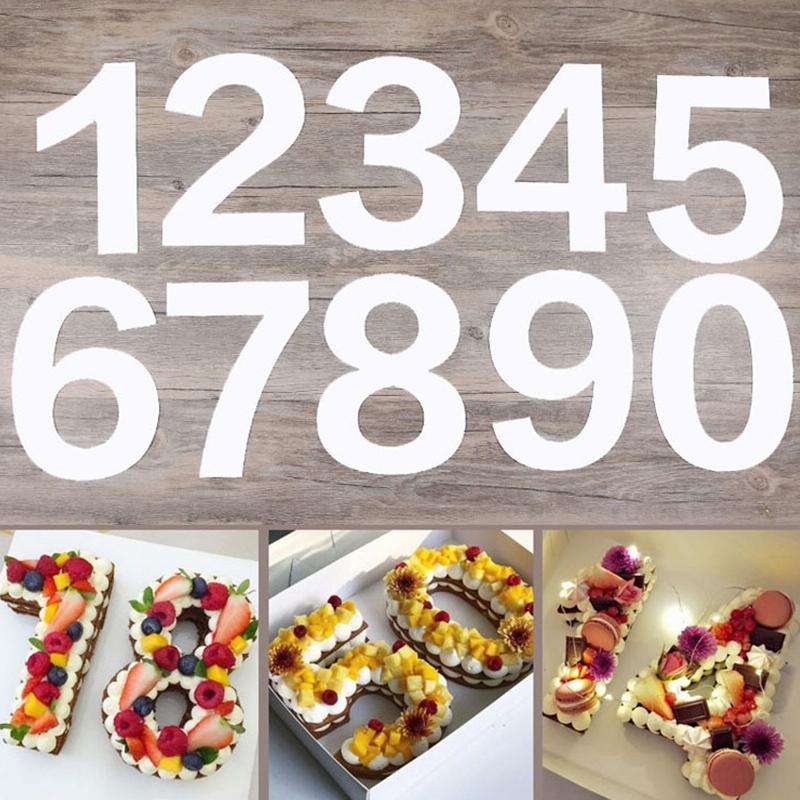 2 PCS Numbers Cake Mold Cake Decorating Tools(3#58151)