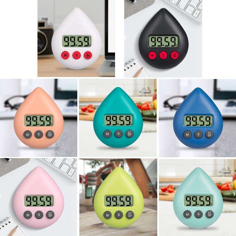 Water Drop Electronic Timer Student Learning Reminder(Black)