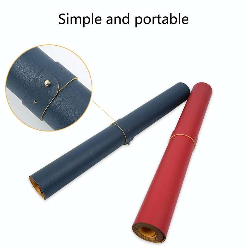 Multifunction Business Double Sided PU Leather Mouse Pad Keyboard Pad Table Mat Computer Desk Mat...