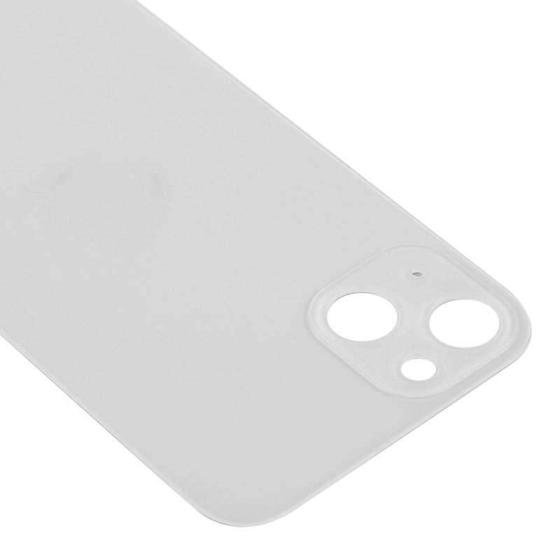 Easy Replacement Big Camera Hole Glass Back Battery Cover for iPhone 13(White)