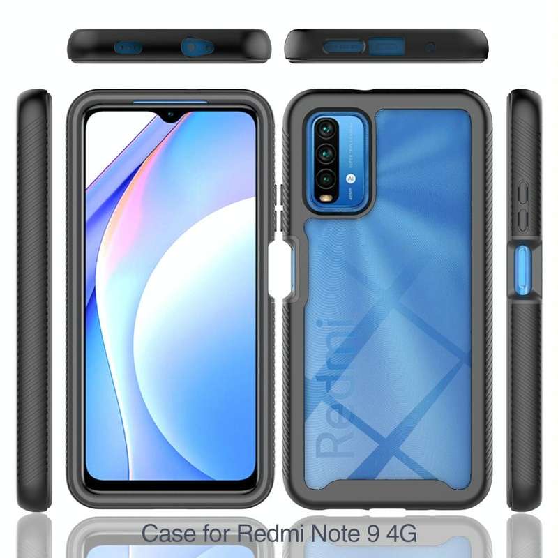 For Xiaomi Poco M3 / Redmi 9T Starry Sky Solid Color Series Shockproof PC + TPU Protective Case(B...