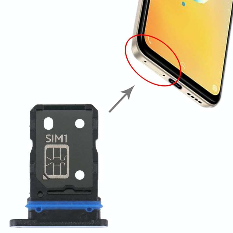 For vivo S15e SIM Card Tray + SIM Card Tray (Blue)