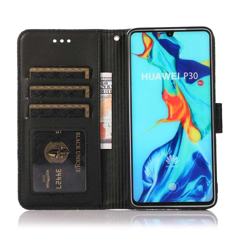 For Huawei P30 Skin Feel Embossed Sunflower Horizontal Flip Leather Case with Holder & Card Slots...