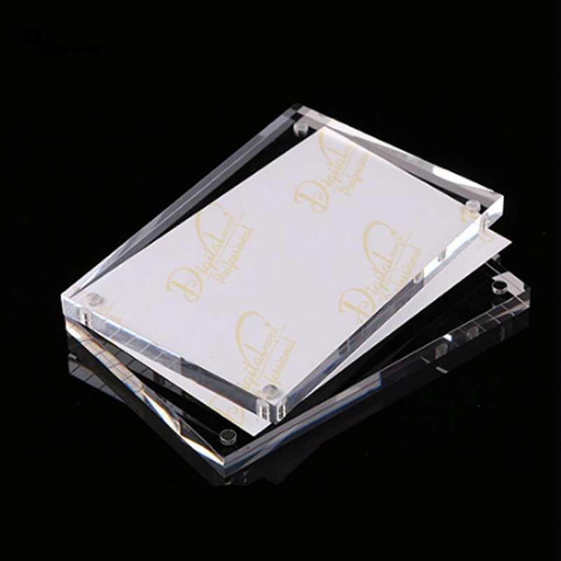 Magnetic Acrylic Transparent Rectangle Photo Frame Creative Birthday Photo Frame, Size:89x128mm
