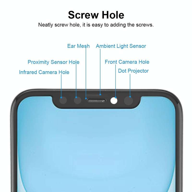 JK TFT LCD Screen for iPhone 11 with Digitizer Full Assembly(Black)
