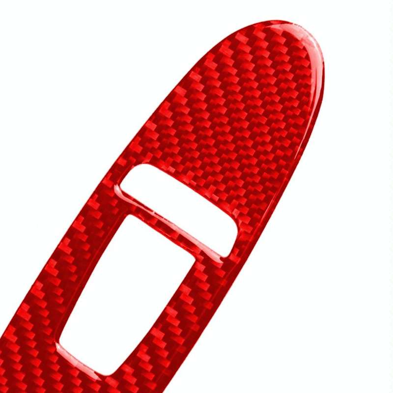 Car Carbon Fiber B Style Window Glass Lift Panel Decorative Sticker for Infiniti Q50 2014-2020, R...