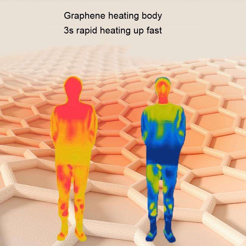 JSB-1 Graphene Heating Pad Timed Water Washing Electric Blanket, Size: 40x76cm(EU Plug)