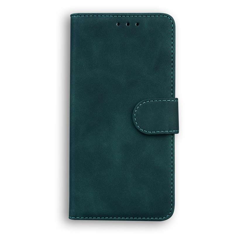 For Huawei nova 5T / Honor 20 Skin Feel Pure Color Flip Leather Phone Case(Green)