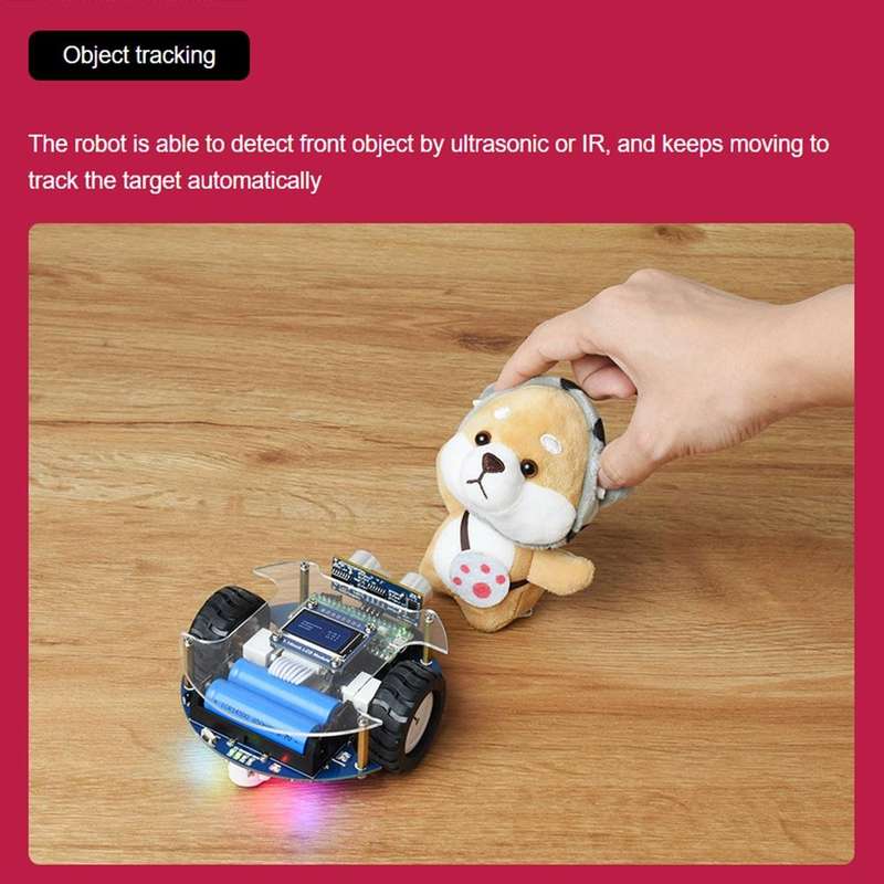 Waveshare PicoGo Mobile Robot, Based on Raspberry Pi Pico, Self Driving, Remote Control(EU Plug)