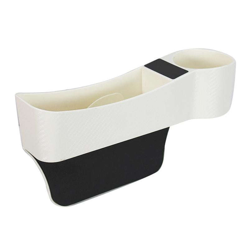 CARFU AC-2294 Car Seat Gap Multi-function Storage Box(White)