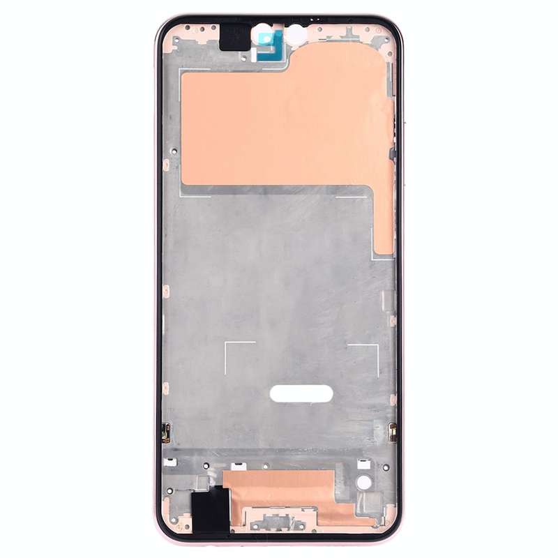 Front Housing LCD Frame Bezel Plate with Side Keys for Huawei Y9 (2019)(Pink)