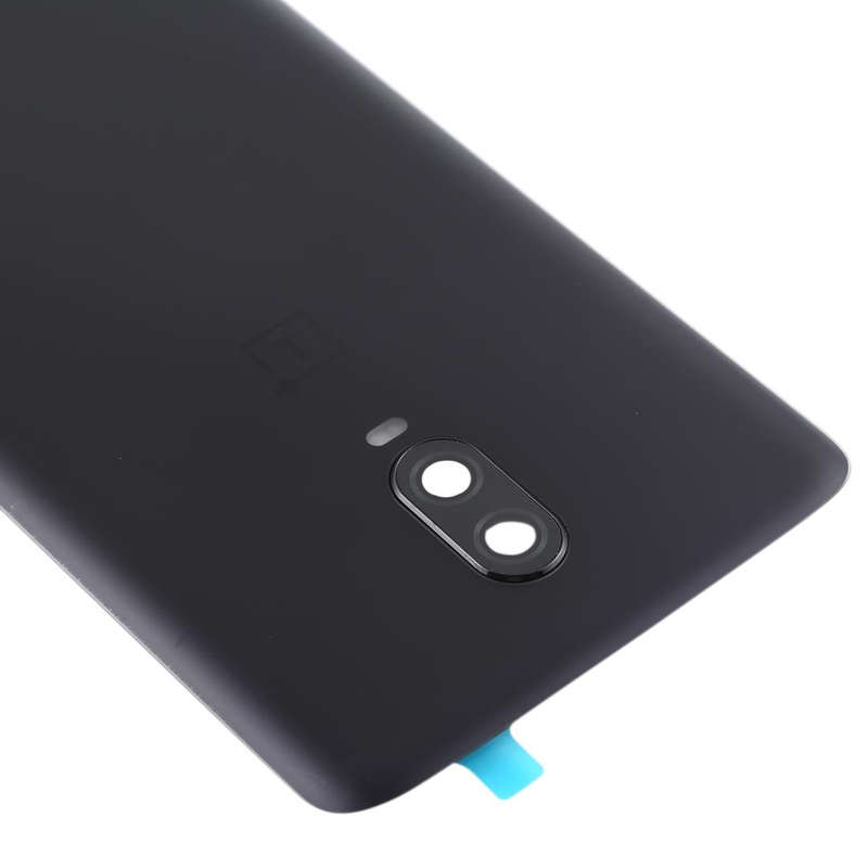 For OnePlus 6T Original Battery Back Cover with Camera Lens (Frosted Black )