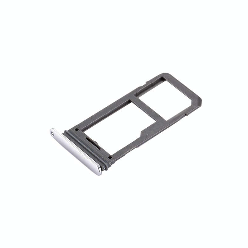 For Galaxy S8 SIM Card Tray + Micro SD Tray (Silver)