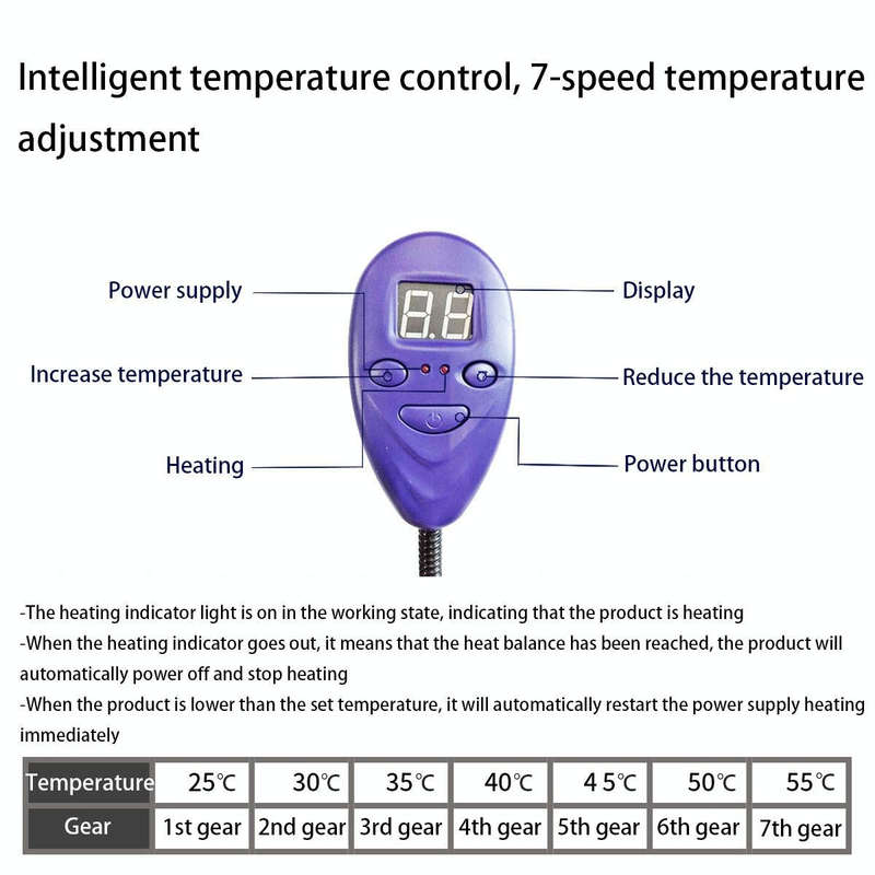 30x30cm Red 12V Low Voltage Multifunctional Warm Pet Heating Pad Pet Electric Blanket(AU Plug)