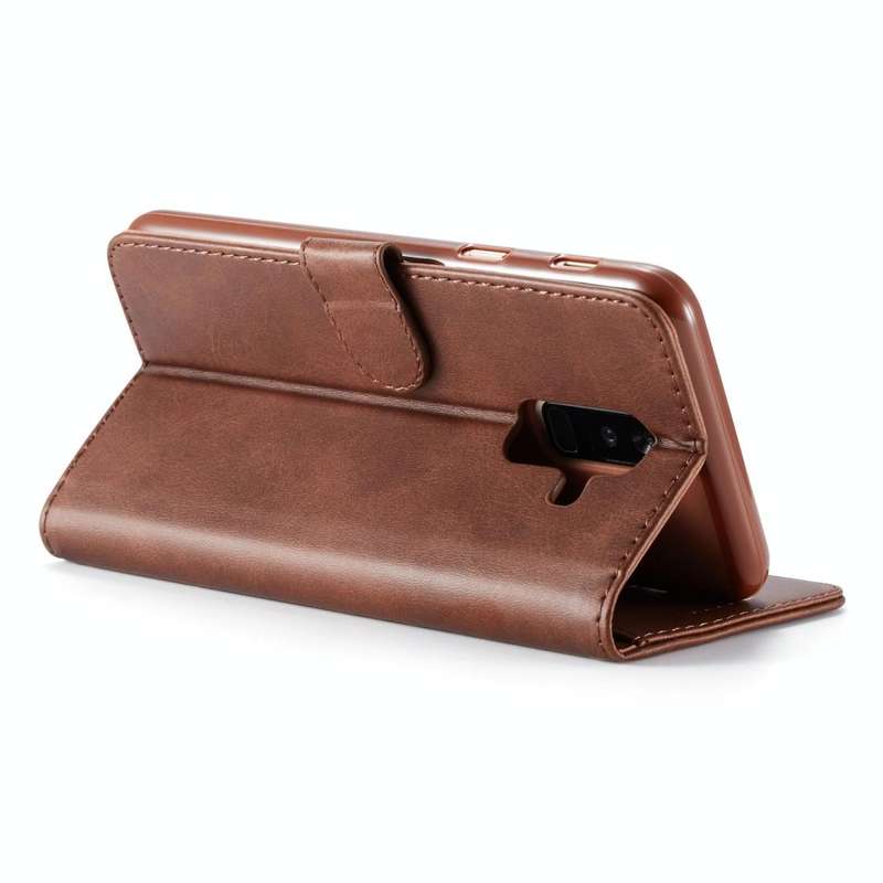 For Galaxy A6 Plus (2018) LC.IMEEKE Calf Texture Horizontal Flip Leather Case, with Holder & Card...