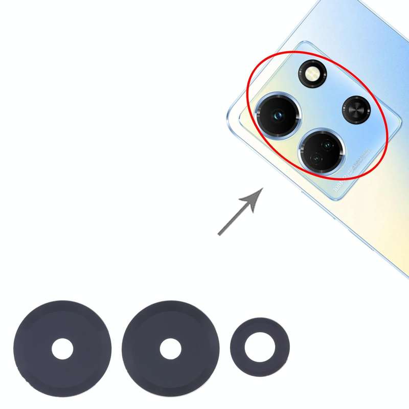 For Infinix Note 30 5G X6711 10set Back Camera Lens