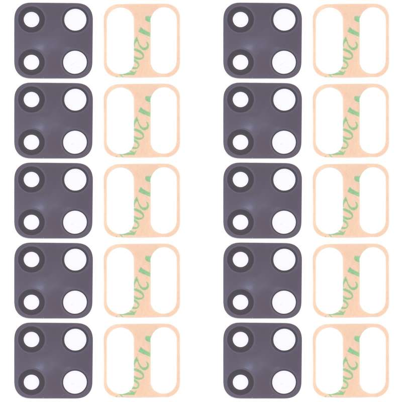 10 PCS Back Camera Lens for Xiaomi Redmi Note 9 Pro M2003J6B2G