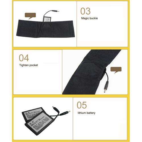 Lithium Battery Powered & Rechargeable Heated Insoles Keep Feet Warm Pad, Keep Warm 8-9 hours, Si...