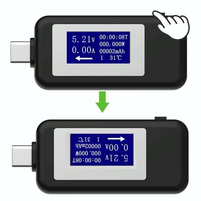 KEWEISI Multi-function Type-C / USB-C Tester Charger Detector Digital Voltmeter Ammeter Voltage M...