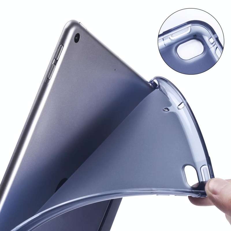 For iPad Mini 5 / Mini 4 3-folding Horizontal Flip PU Leather + Shockproof TPU Case with Holder &...