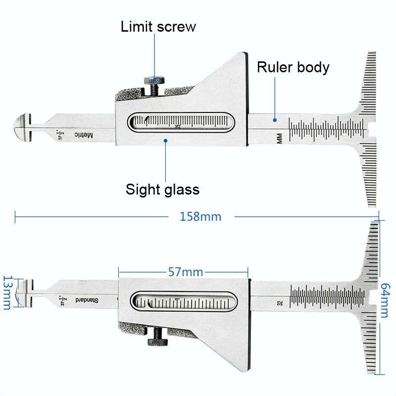 Wrong Side Ruler for Weld Seam Welding Gauge