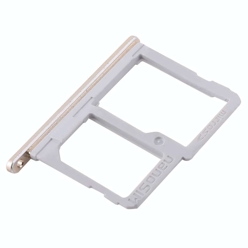 SIM Card Tray + Micro SD Card Tray for LG Q6 / M700 / M700N / G6 Mini(Gold)
