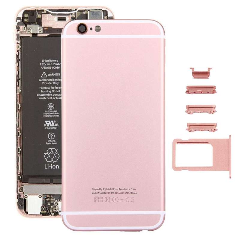 5 in 1 for iPhone 6s (Back Cover + Card Tray + Volume Control Key + Power Button + Mute Switch Vi...