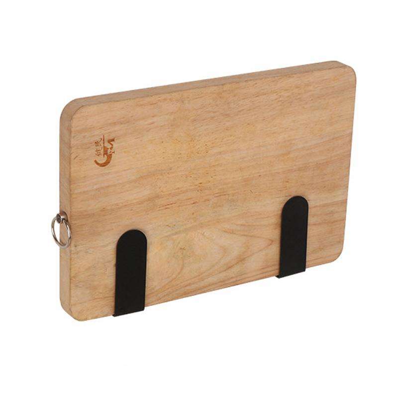 Stainless Steel Wall-mounted Kitchen Rack Hanging Chopping Block Holder(Black)
