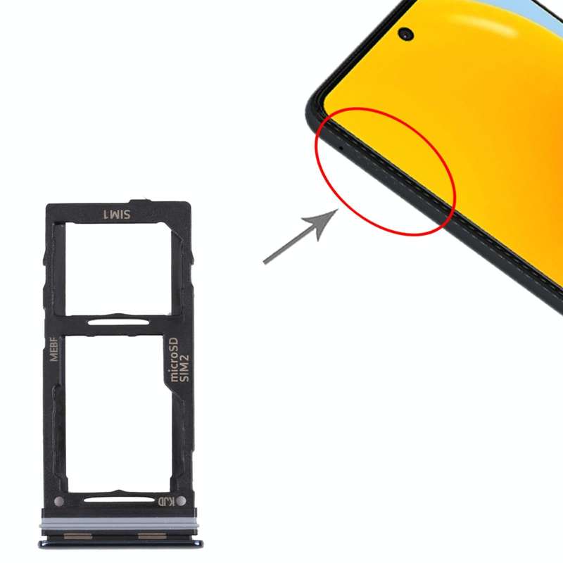 For Samsung Galaxy M52 5G SM-M526B Original SIM Card Tray + SIM Card Tray / Micro SD card tray (B...