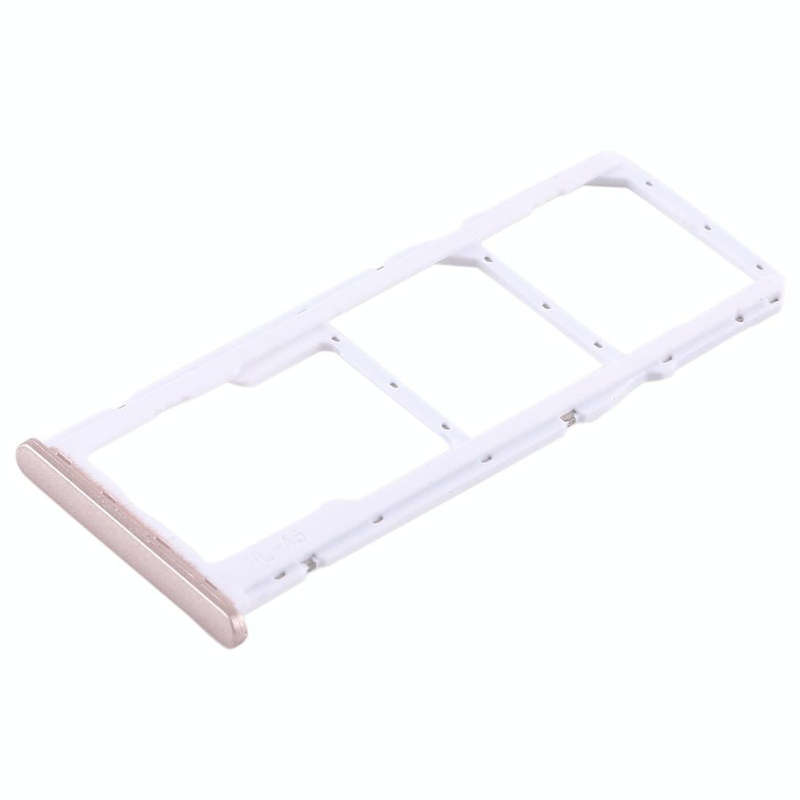 2 SIM Card Tray + Micro SD Card Tray for Huawei Honor Play 7C(Gold)
