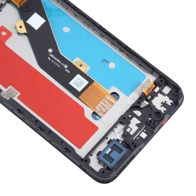 For ZTE Blade A54 LCD Screen Digitizer Full Assembly with Frame (Black)