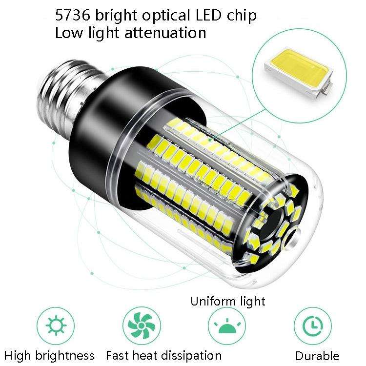 20W 5736 LED Corn Light Constant Current Width Pressure High Bright Bulb(E27 White)