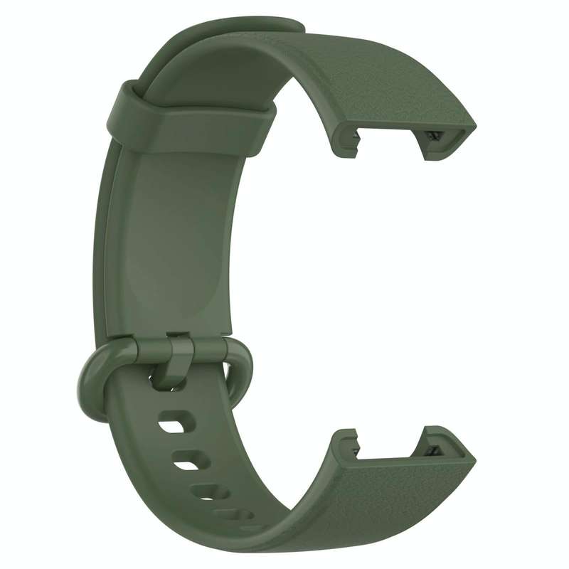 For Xiaomi MI Watch Lite / Redmi Watch Litchi Texture Leather Watch Band(Dark Green)