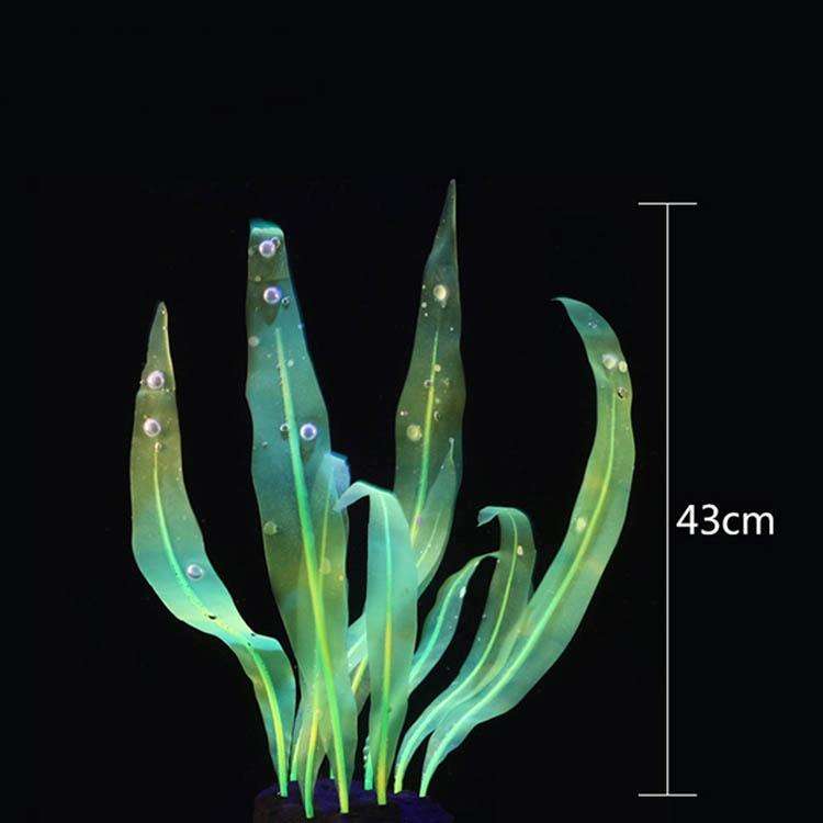 Aquarium Fish Tank Decoration Landscape Silicone Simulation Coral Artificial Kelp Landscape Decor...