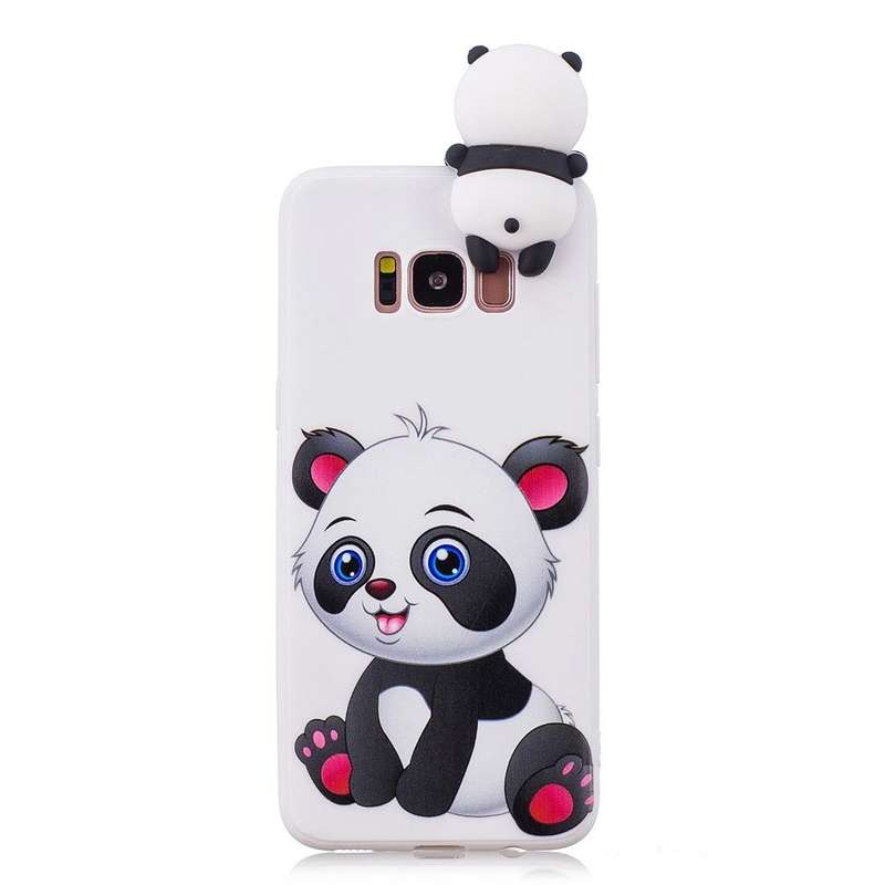 For Galaxy S8+ Shockproof Cartoon TPU Protective Case(Panda)