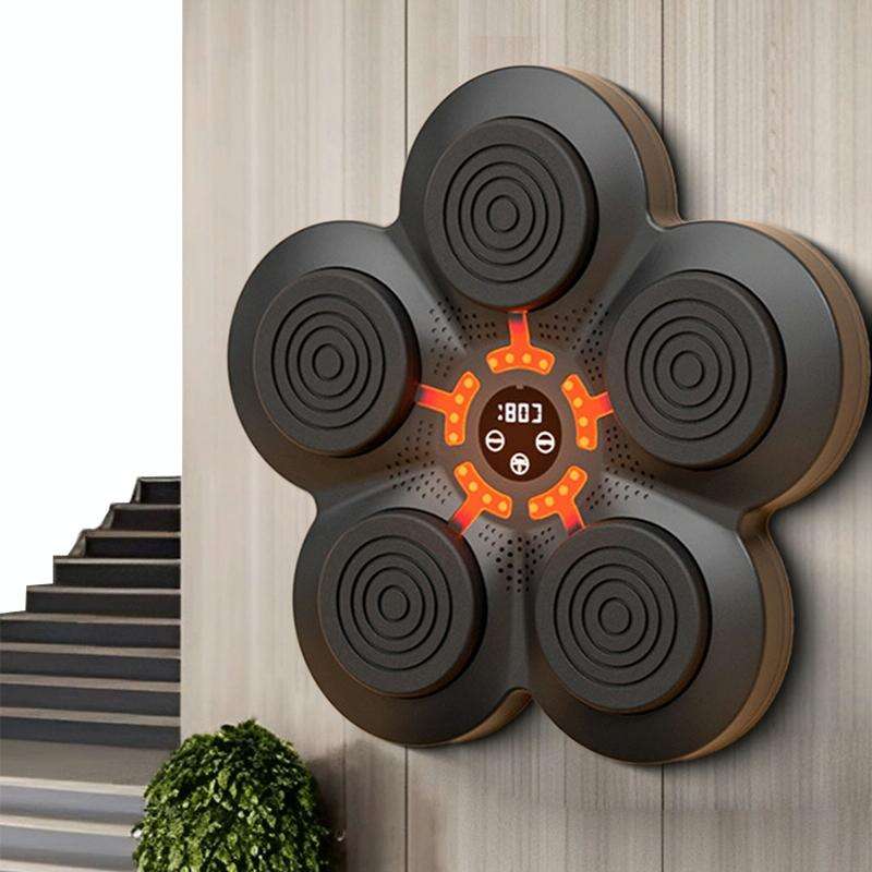 LED Light Smart Bluetooth Music Boxing Machine Home Punch-free Wall-mounted Electronic Boxer with...