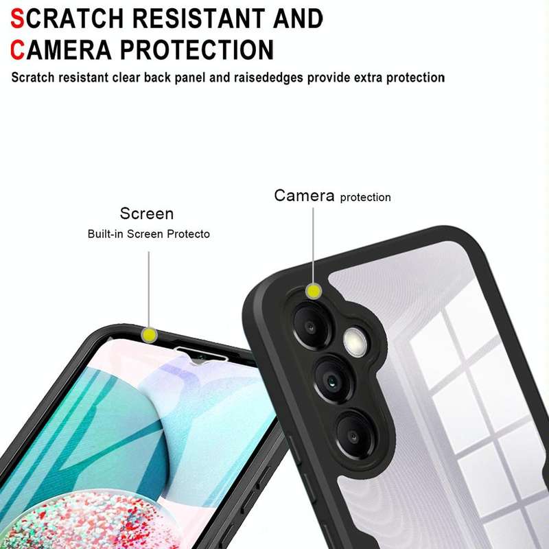 For Samsung Galaxy A34 5G Acrylic + TPU 360 Degrees Full Coverage Phone Case(Blue)