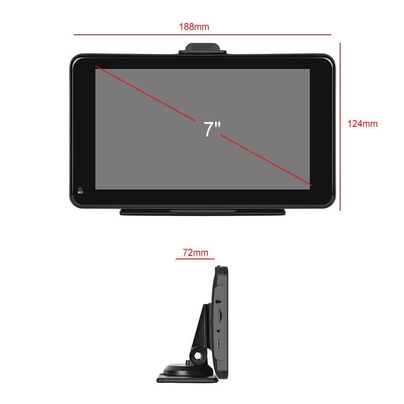 A3135 7 Inches HD Wired Smart Screen With Wireless CarPlay + Android Auto + Android Without Camera