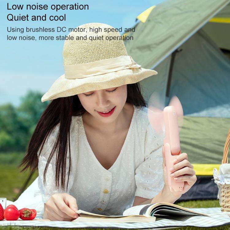 Xiaomi Youpin JISULIFE F8X Upgrade Version Multifunctional Mini Fan Handheld Folding Fan (White)
