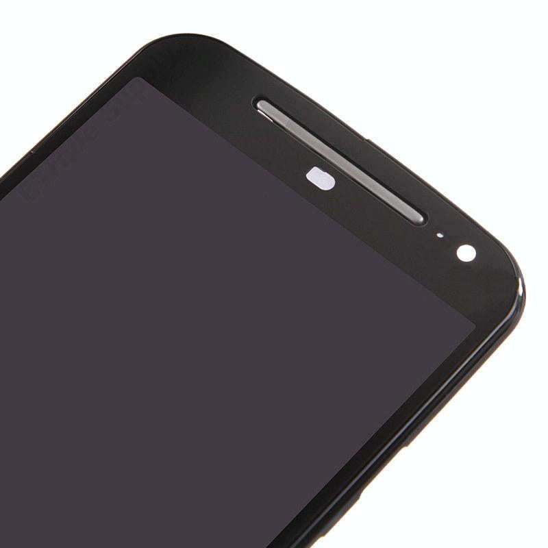 3 in 1 (LCD + Frame + Touch Pad) Digitizer Assembly for Motorola Moto G2(Black)