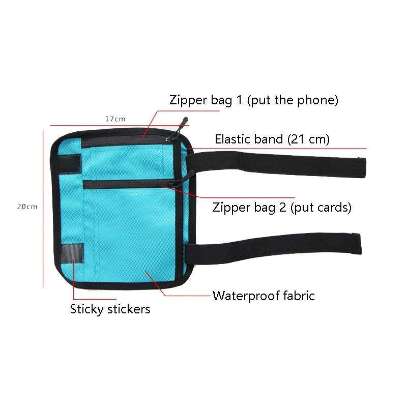 189 Sports Leg Bag Mini Mobile Phone Feet Bag(Pink)