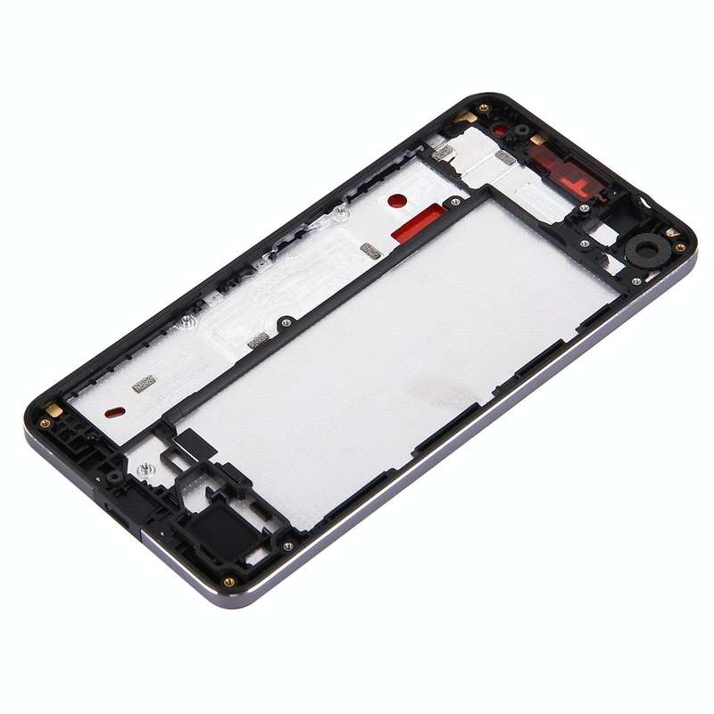 Front Housing LCD Frame Bezel Plate for Microsoft Lumia 650 (Black)