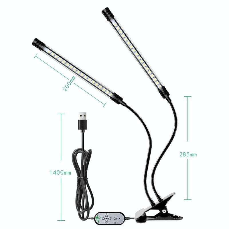 LED Plant Lamp Full Spectroscopy Natural White Remote Control Dimming Plant Growth Lamp, Power: 9...