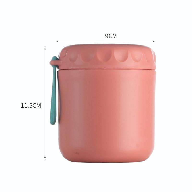 Stainless Steel Soup Cup Soup Pot Lunch Box Portable Thermos Cup(Red)