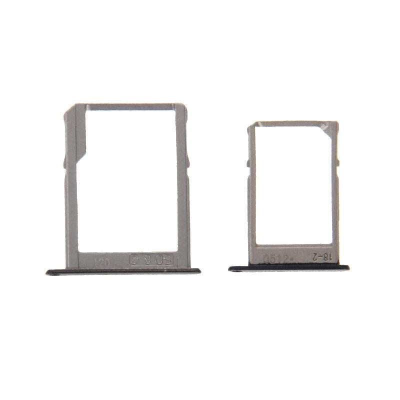 For Galaxy A3 / A300 & A5 / A500 & A7 / A700 SIM Card Tray & Micro SD Card Tray (Black)