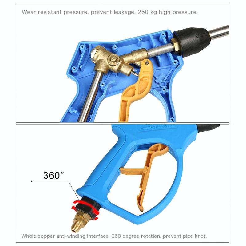 High Pressure Long Fixed Foam Gun for Self-service Car Washing Machine, Outer Wire: 18 x 1.5