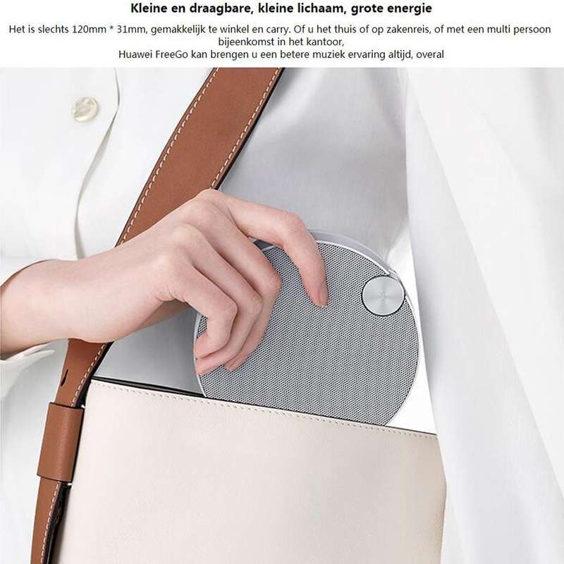 Original Huawei FreeGO Bluetooth 5.0 Portable Pickup Noise Reduction Bluetooth Speaker(Silver)