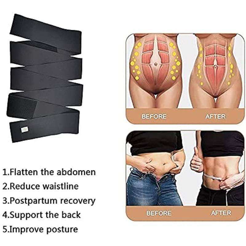 1000 Elastic Waistband Postpartum Waistband, Size: 4 meters(Black)